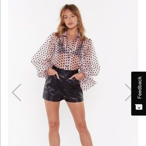NastyGal Sheer Blouse